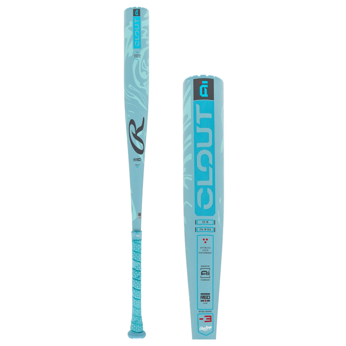 2025 Rawlings CLOUT AI BBCOR Baseball Bat – Model RBB5C