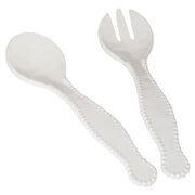 Certified International Perlette Cream 2Pc. Salad Servers