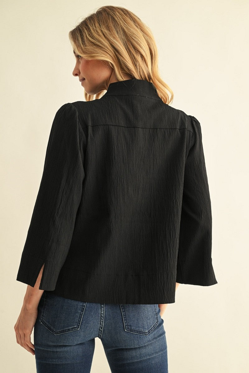 Jodifl Women's Textured Solid Blouse