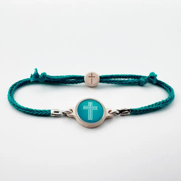 Tap To Pray Survivor Series Handmade Bracelet - Turquoise