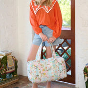 Laura Park Brooks Avenue Quilted Signature Duffle Bag