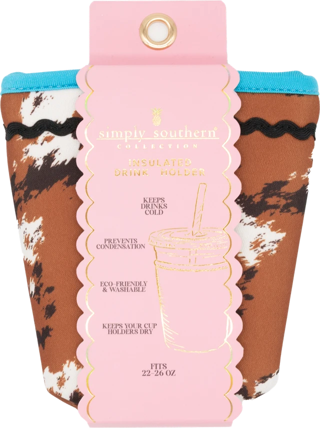Simply Southern Drink Sleeve - Cow