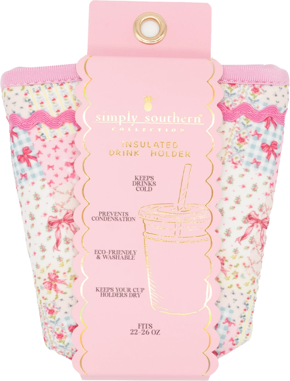 Simply Southern Drink Sleeve - Quilted Ribbon