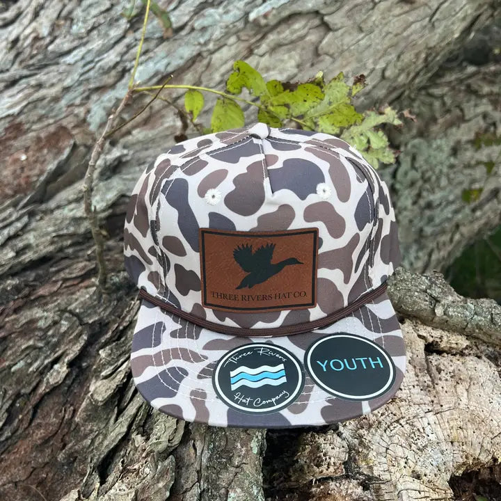Three Rivers Hat Co. Kids Duck Silhouette Camo Rope Hat