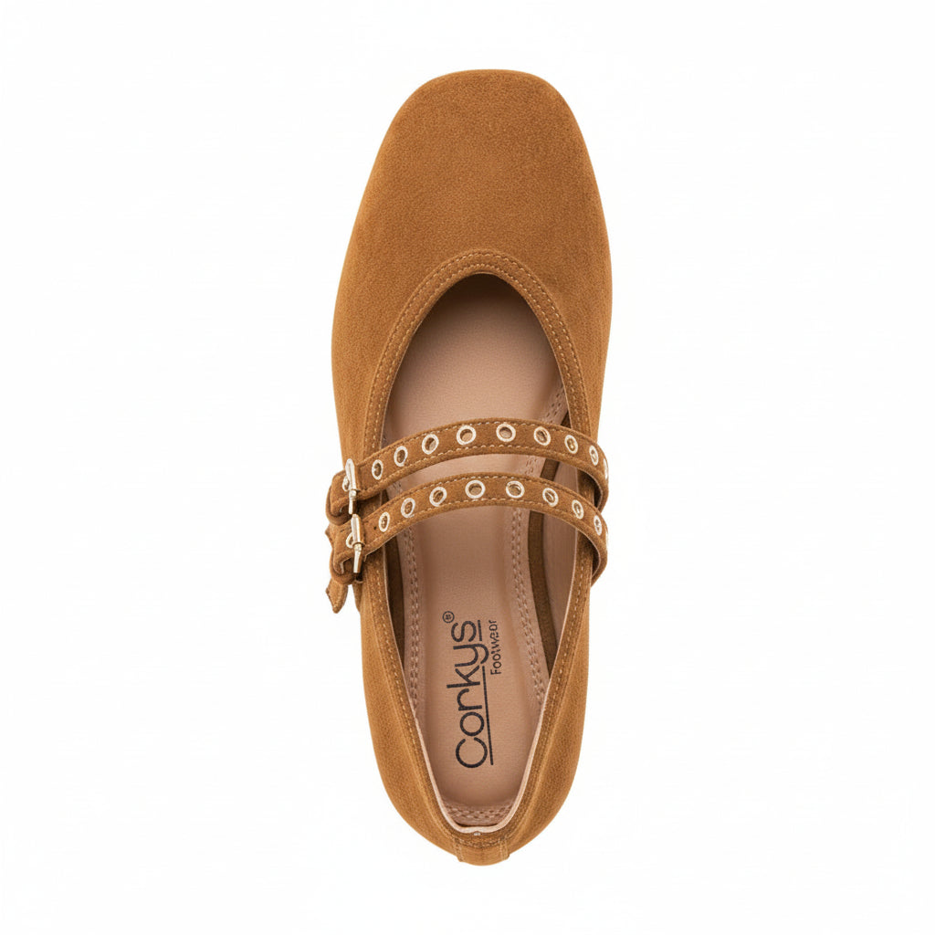 Corky's Women's All Eyes On Me Camel Faux Suede