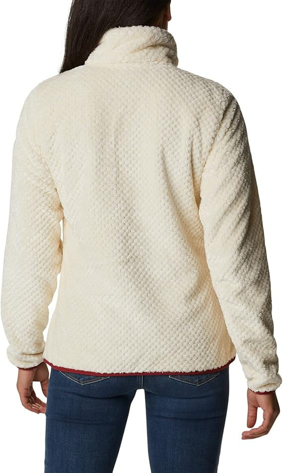 Columbia Women's CLG Fire Side II Sherpa FZ - South Carolina- Chalk