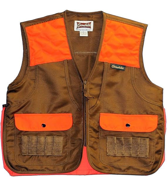 Gamehide 3CV Front Loader Hunting Vest
 - Marsh Brown/Blaze Orange