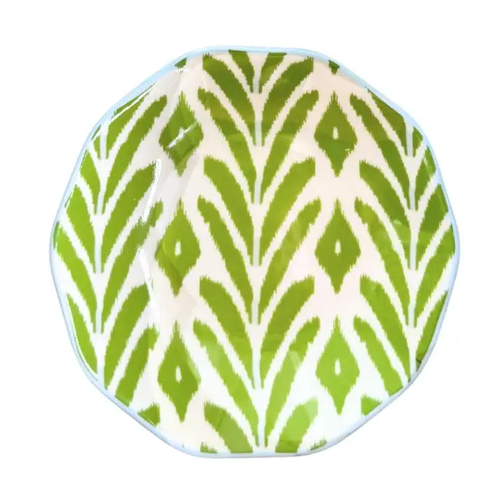 Laura Park Petite Frond Green Ceramic Ring Dish