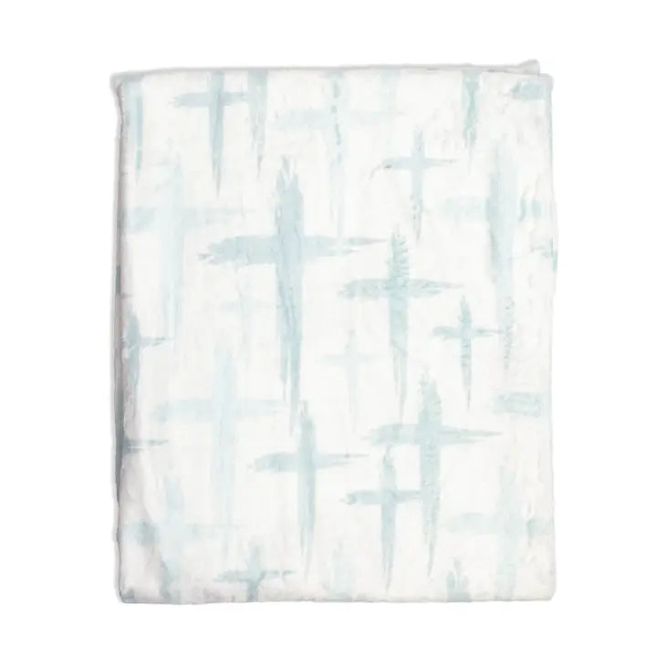 The Royal Standard Have Faith Blue Throw