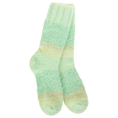World’s Softest Ombre Feather Crew Socks – Lemon Lime