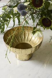 Accent Decor Golden Shine Footed Bowl