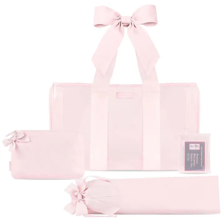 Case-Mate Ballet Pink Mahjong Jelly Tote Set