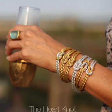 The Heart Knot Gold Small Love Knot Bracelet