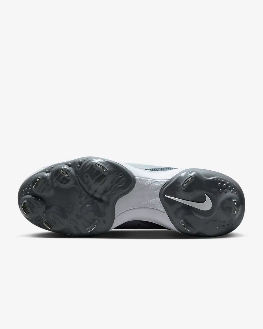 Nike Men's Alpha Huarache Varsity 4 Low Cleats- Wolf Grey
