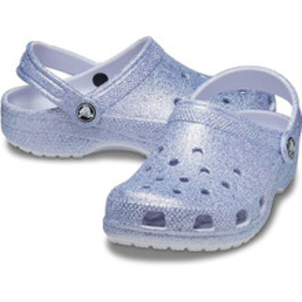 Crocs Toddler Classic Glitter Clog - Frosted Glitter