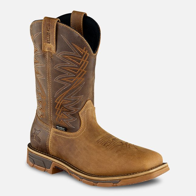 Irish Setter Marshall Men's 11-inch Waterproof Leather Soft Toe Pull-On Boot