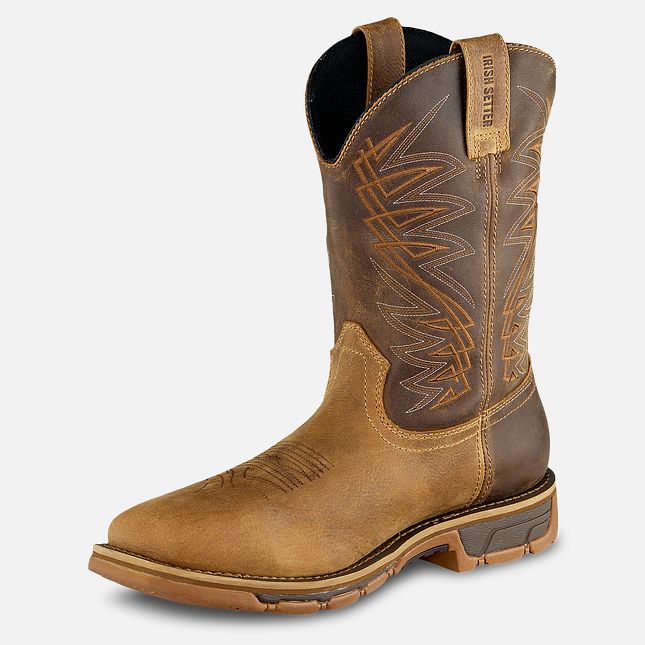 Irish Setter Marshall Men's 11-inch Waterproof Leather Soft Toe Pull-On Boot