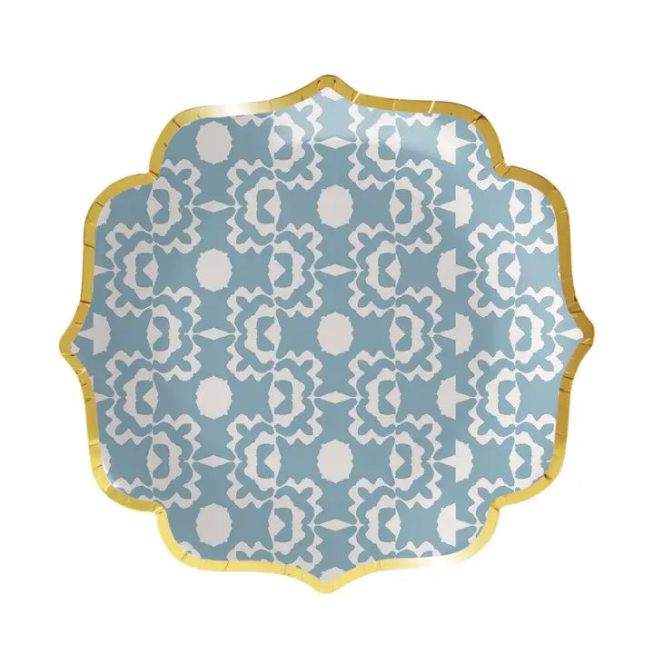 Laura Park Aspen French Blue Cocktail Plates