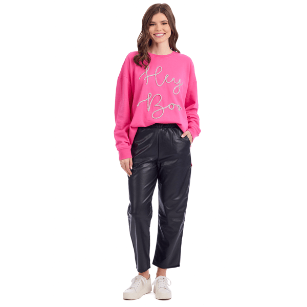 Mud Pie Women's Halloween Sparkle Sweatshirt