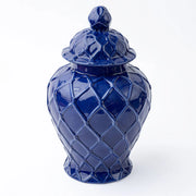 8 Oak Lane Navy Extra Large Textured Ginger Jar
