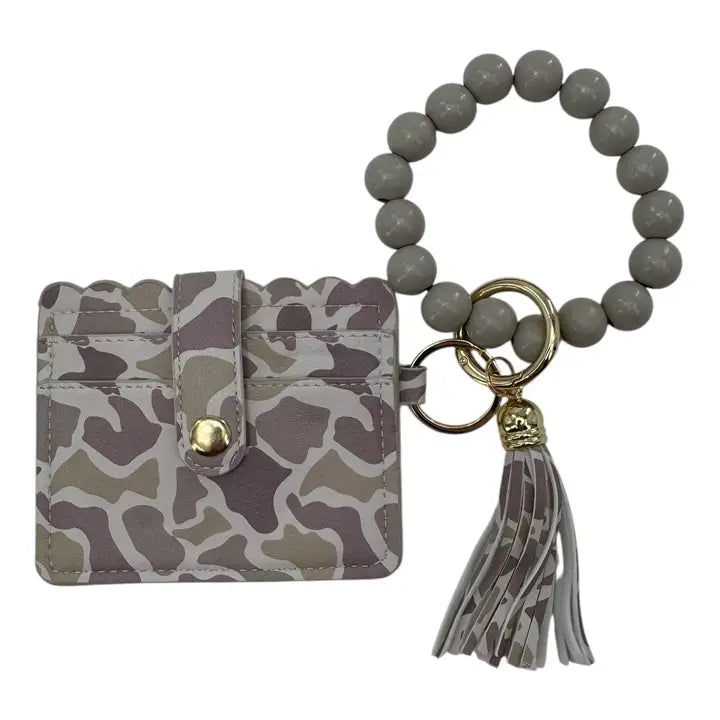 Lulu Mac Beaded Wristlet Id Wallet