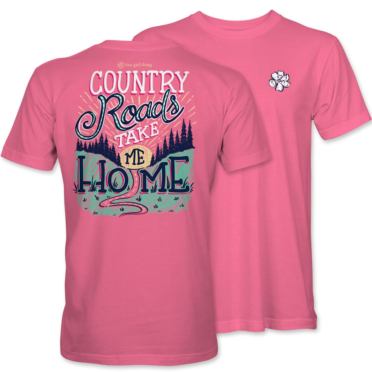 It's a Girl Thing Country Roads Tee
