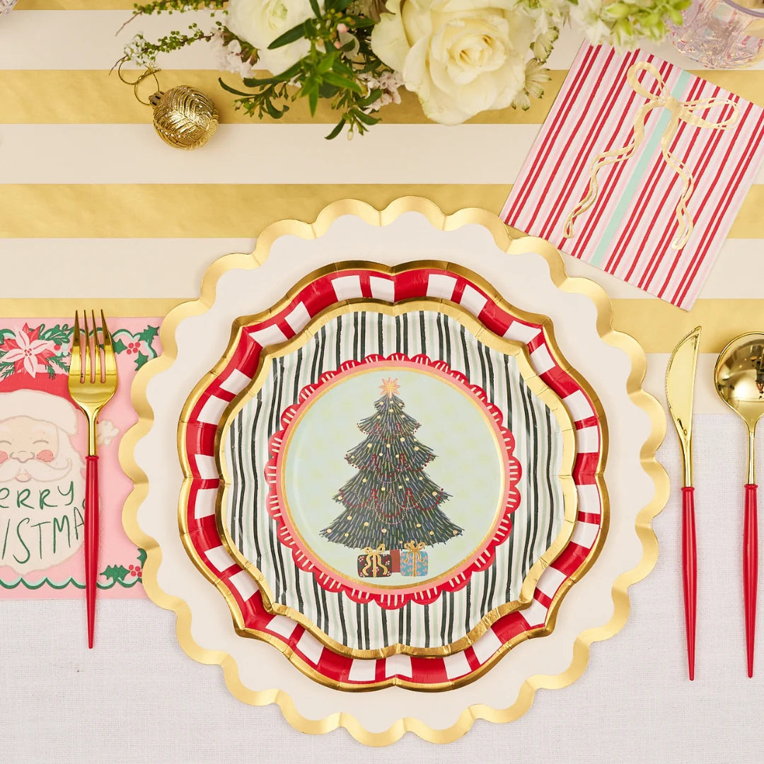 Sophistiplate Tis the Season Salad Plates - 8pk