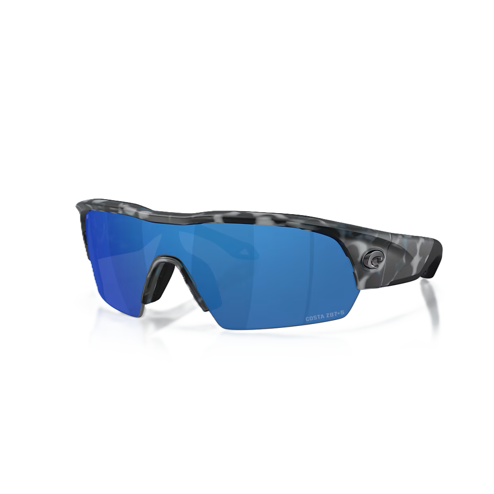 Costa Del Mar Pilot House Pro Camo Polarized Sunglasses - Deep Water Camo/Blue Mirror