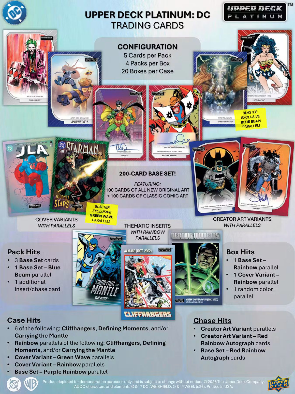All Sports Marketing 2026 Upper Deck DC Platinum Blaster Box