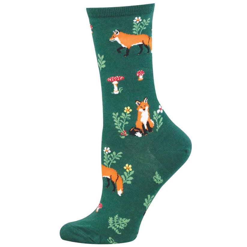 Socksmith Women's Foxy Fellow Cotton Crew