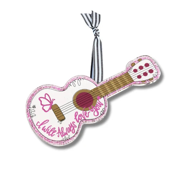 DK Designs Guitar Love Acrylic Ornament