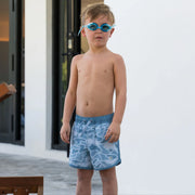 Burlebo Boys' Classic Swim Trunks - Seaside Camo