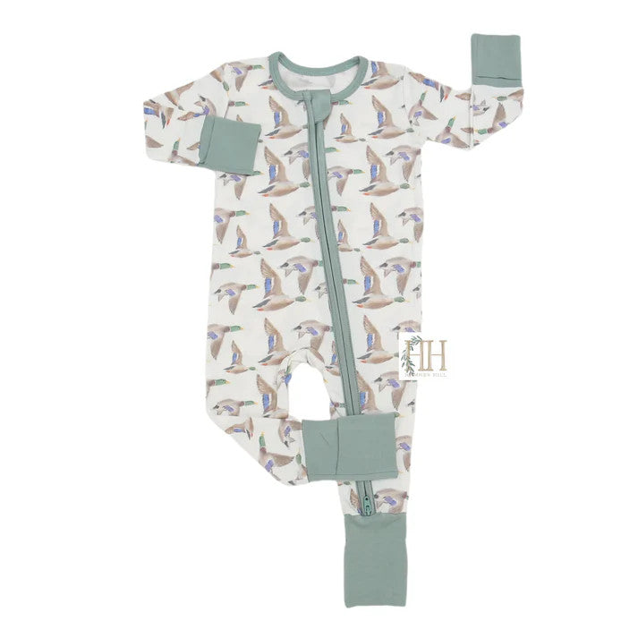 Hamner Hill Boys Flyin' South Double Zipper Romper