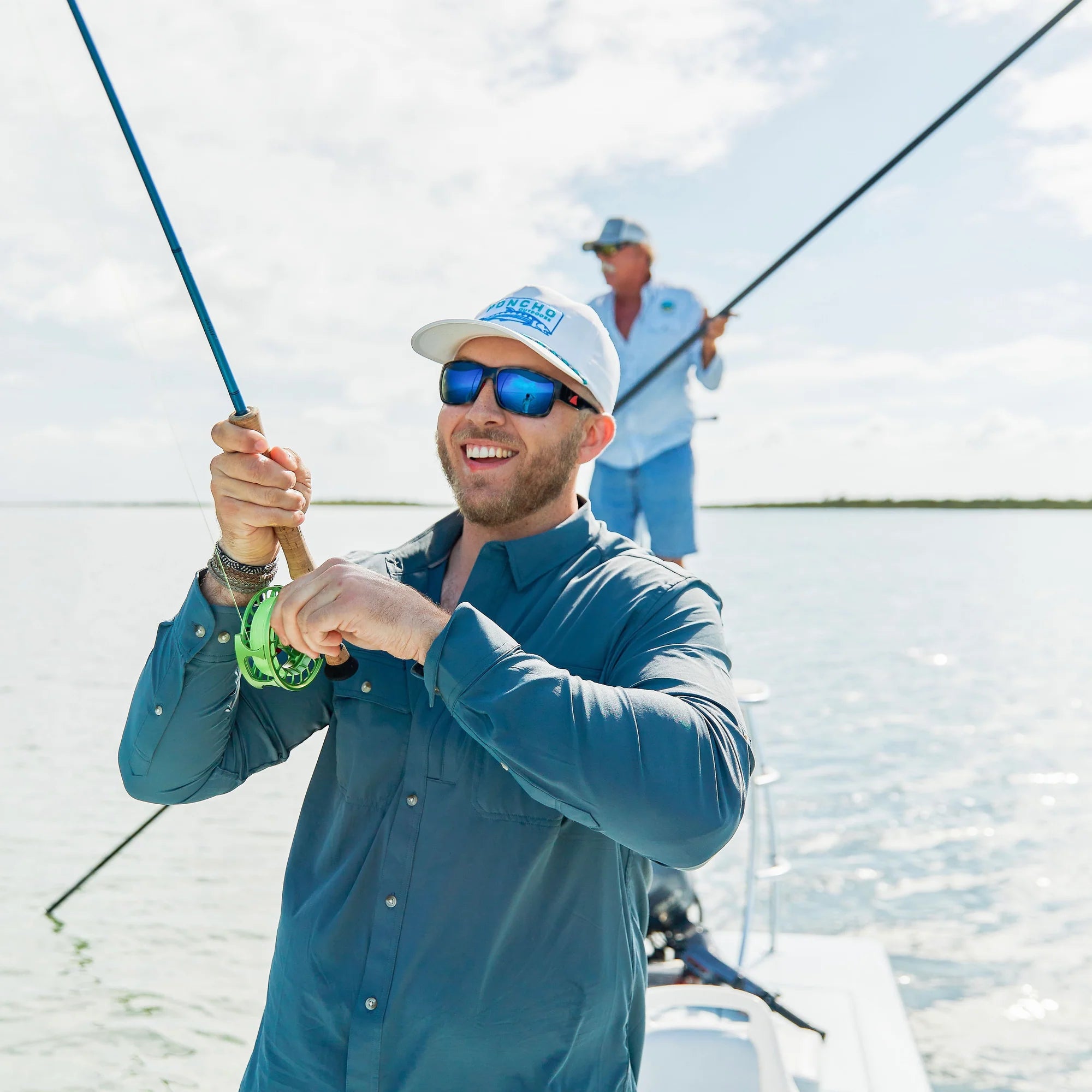 Poncho Men's The Bigeye - Slate Blue
