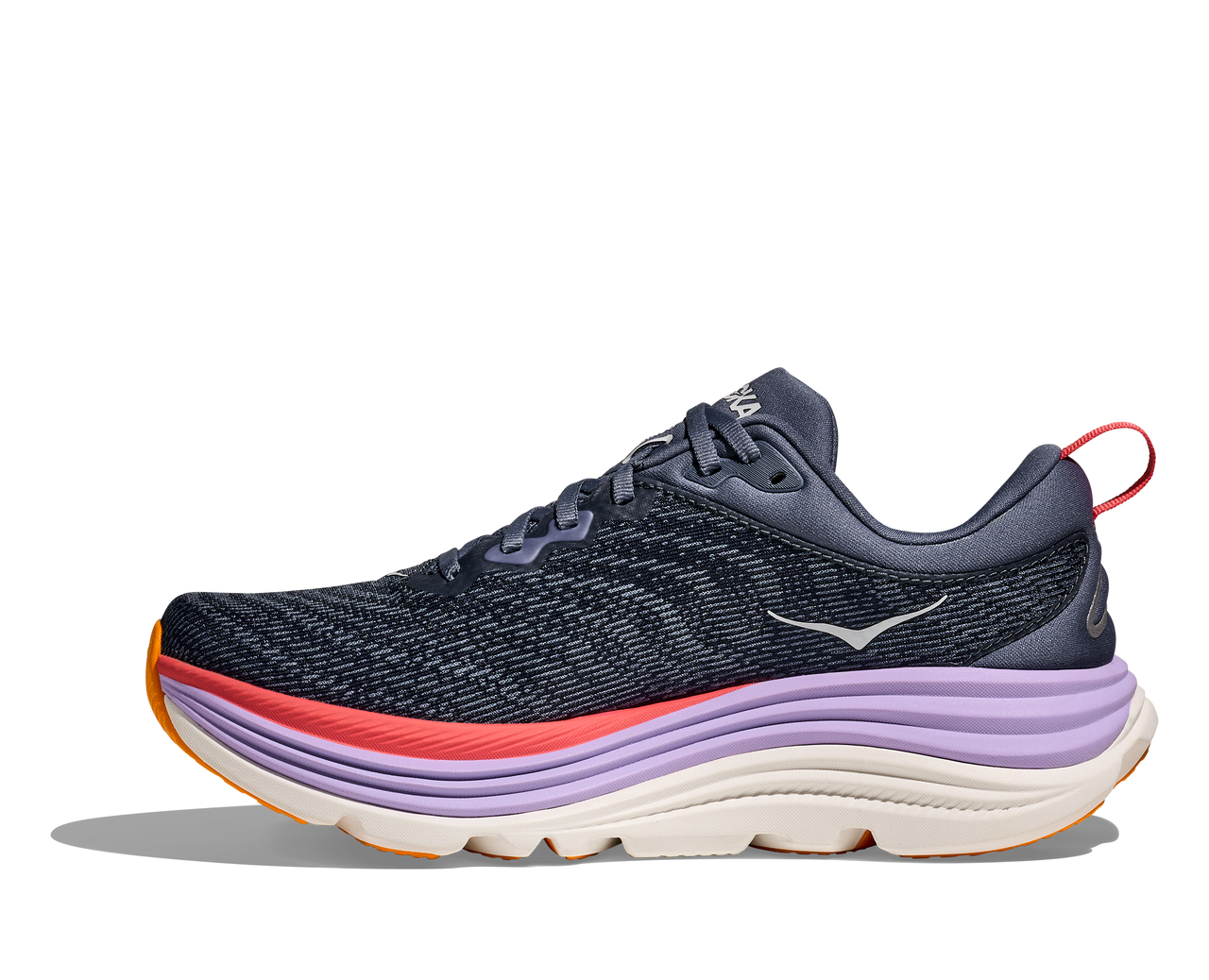 Hoka Women's Gaviota 5 Running Shoe Wide - Anchor/Grapefruit