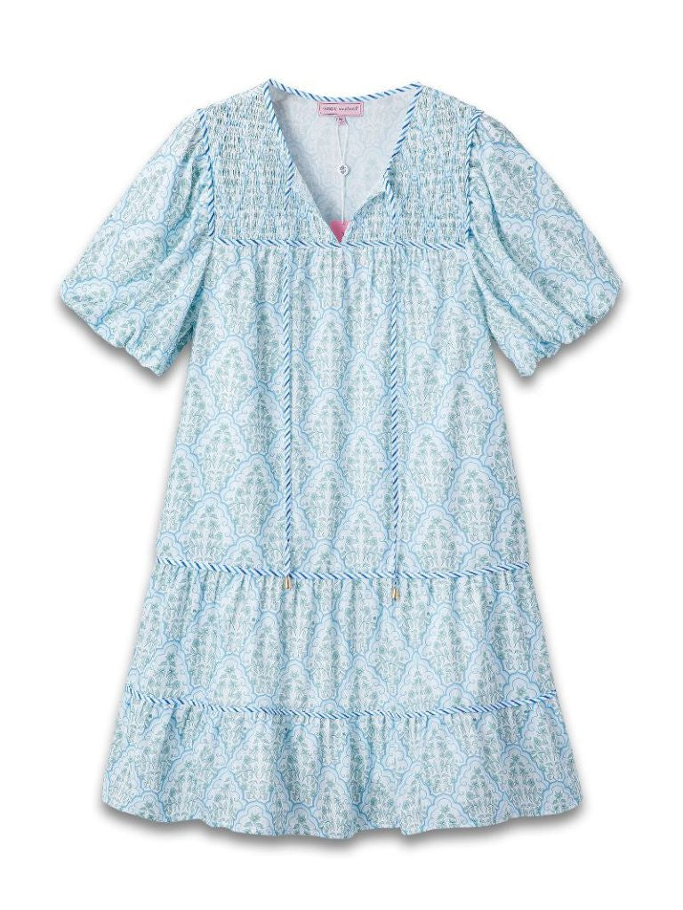 Simply Southern Women's Prim Contour Dress - Scalloped Flower