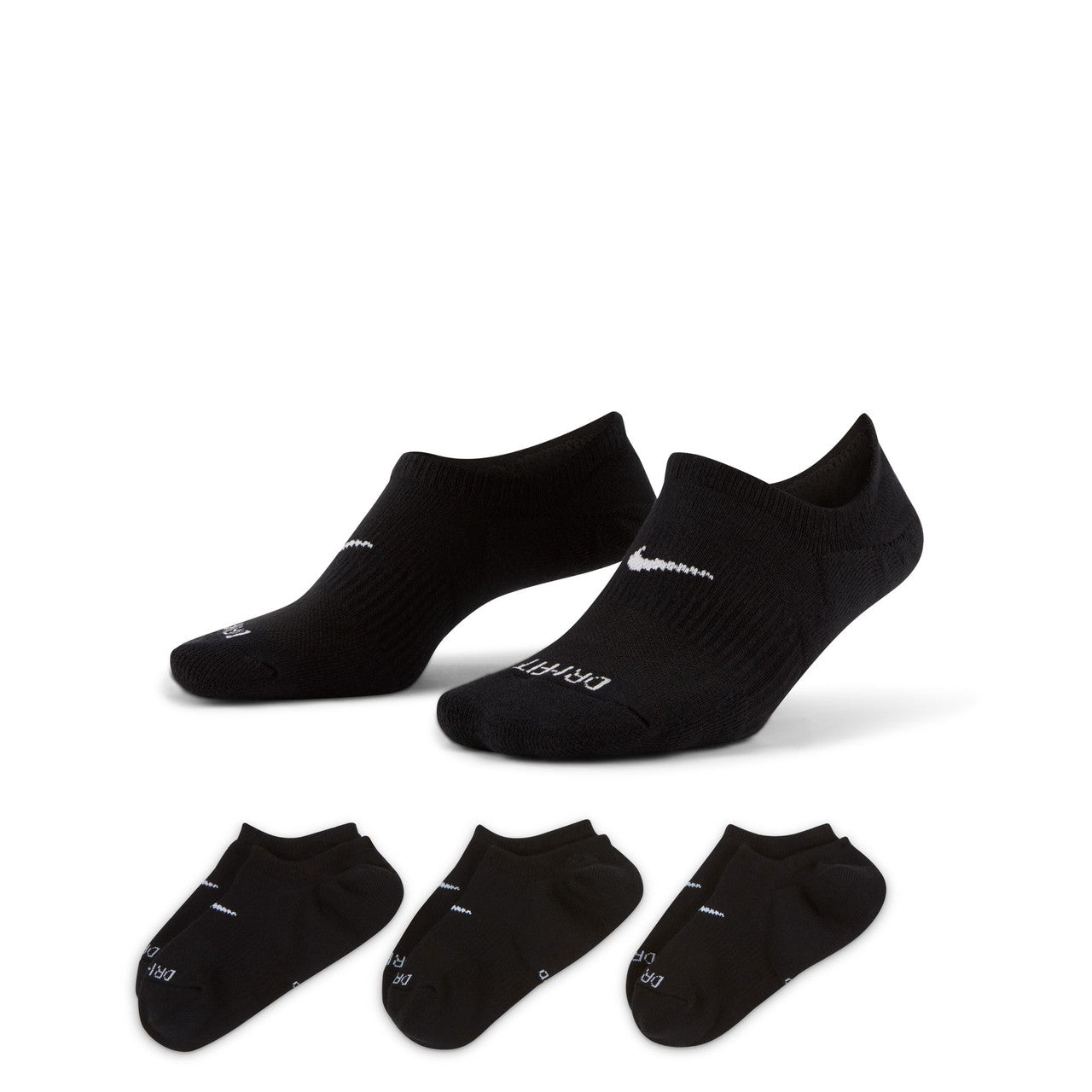 Nike Everyday Plus Cushioned Crew Socks - Black