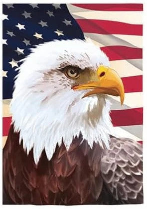 Evergreen American Eagle House Flag