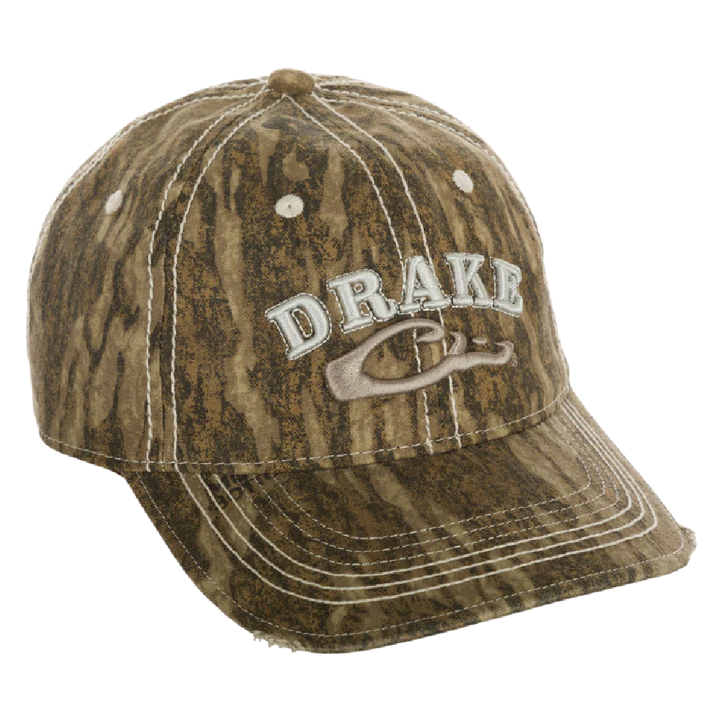 Drake Distressed 6-Panel Ball Cap - Bottomland