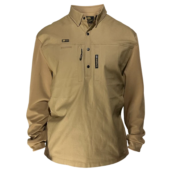 BRO Men's The Foreman ArmFlex Cotton Duck Long Sleeve Work Shirt