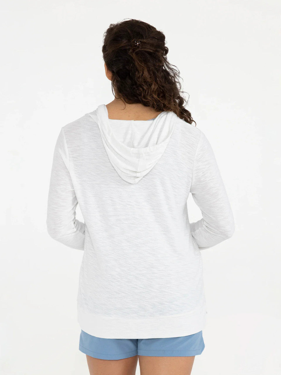 Free Fly Women's Bamboo Slub Hoodie - Sea Salt