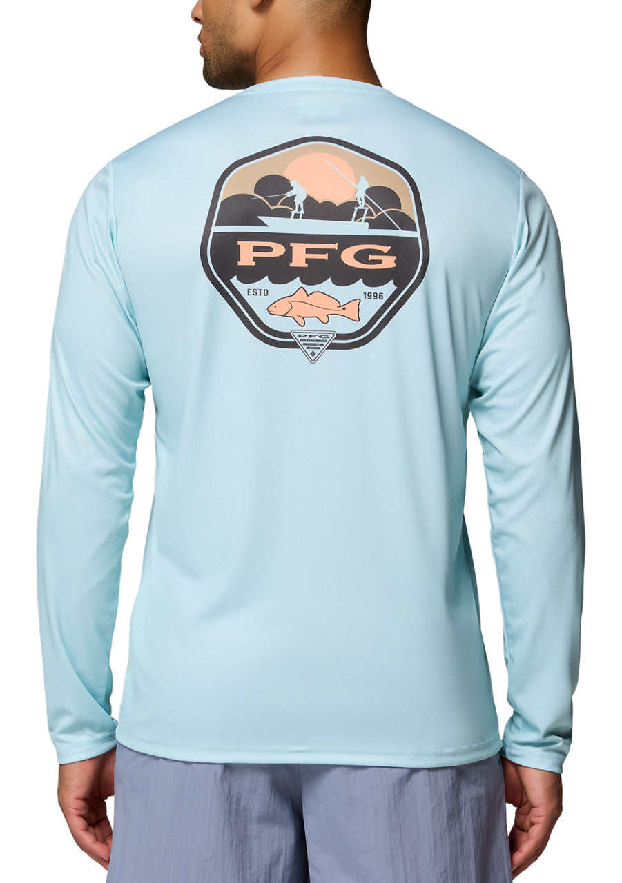 Columbia Men's Terminal Tackle PFG Shield Long Sleeve Shirt - Marine Light