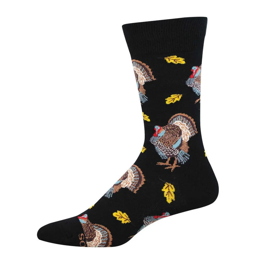 Socksmith Men's Big Turkey Cotton Crew Socks