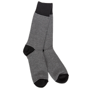 World's Softest Socks 1902 Metro Stripe Crew - Black Multi