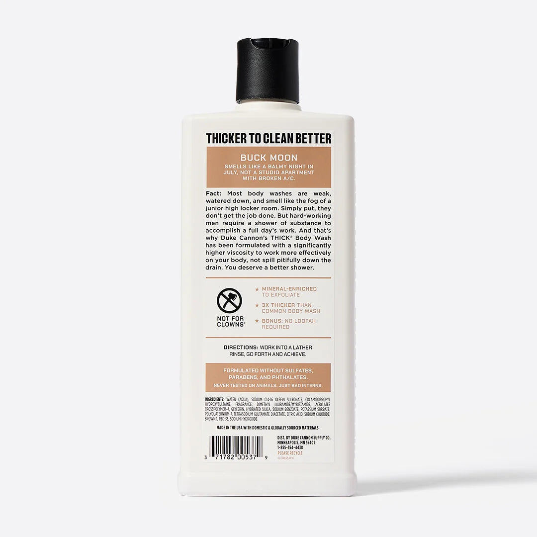 Duke Cannon Buck Moon Thick Body Wash