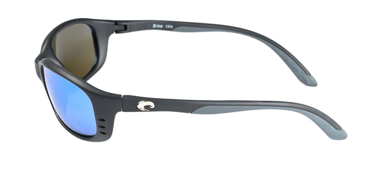 Costa Del Mar Brine Sunglasses - Matte Black/Blue Mirror
