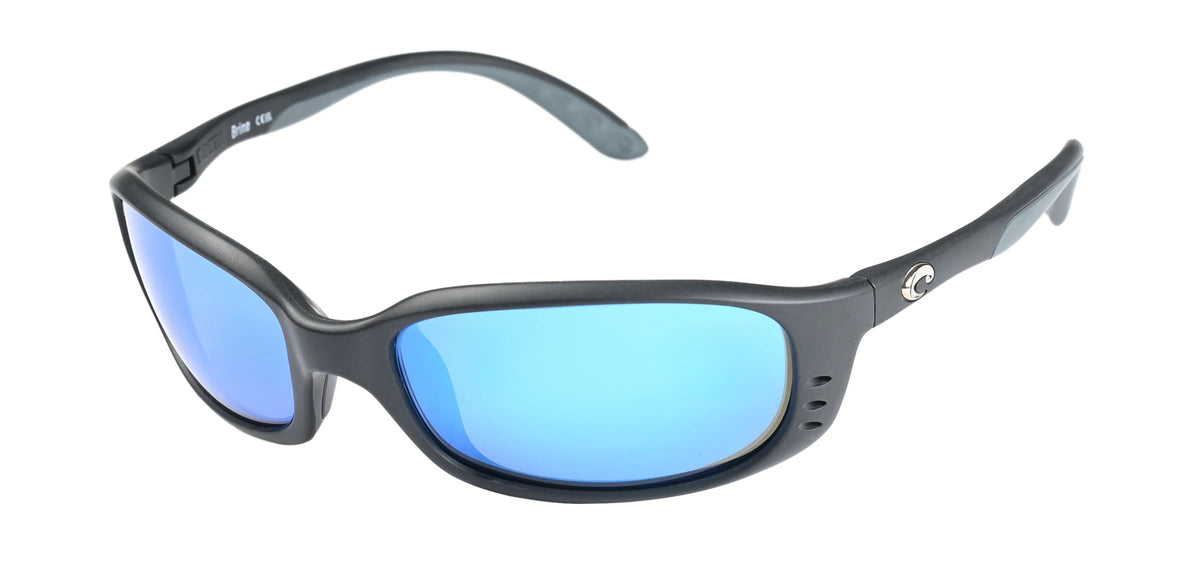 Costa Del Mar Brine Sunglasses - Matte Black/Blue Mirror