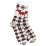 World's Softest Socks Nature Walk Crew Socks - Brown