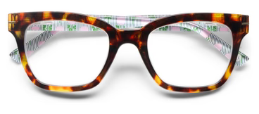 Peepers Buzzworthy Blue Light Reading Glasses - Tortoise/Marigold Stripe Pink