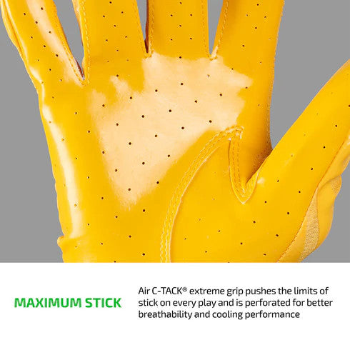 Cutters Rev Pro 6.0 Solid Receiver Gloves - Gold